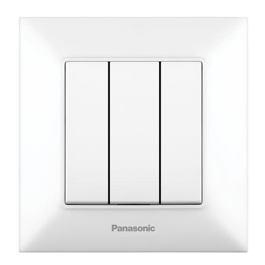 PANASONIC - Троен ключ Panasonic Arkedia Slim бял WNTC0015-2WH