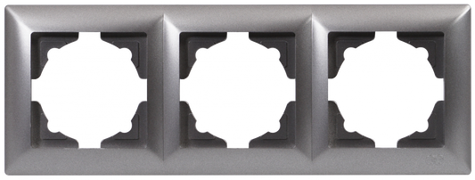 Рамка тройна Visage сива / 409543