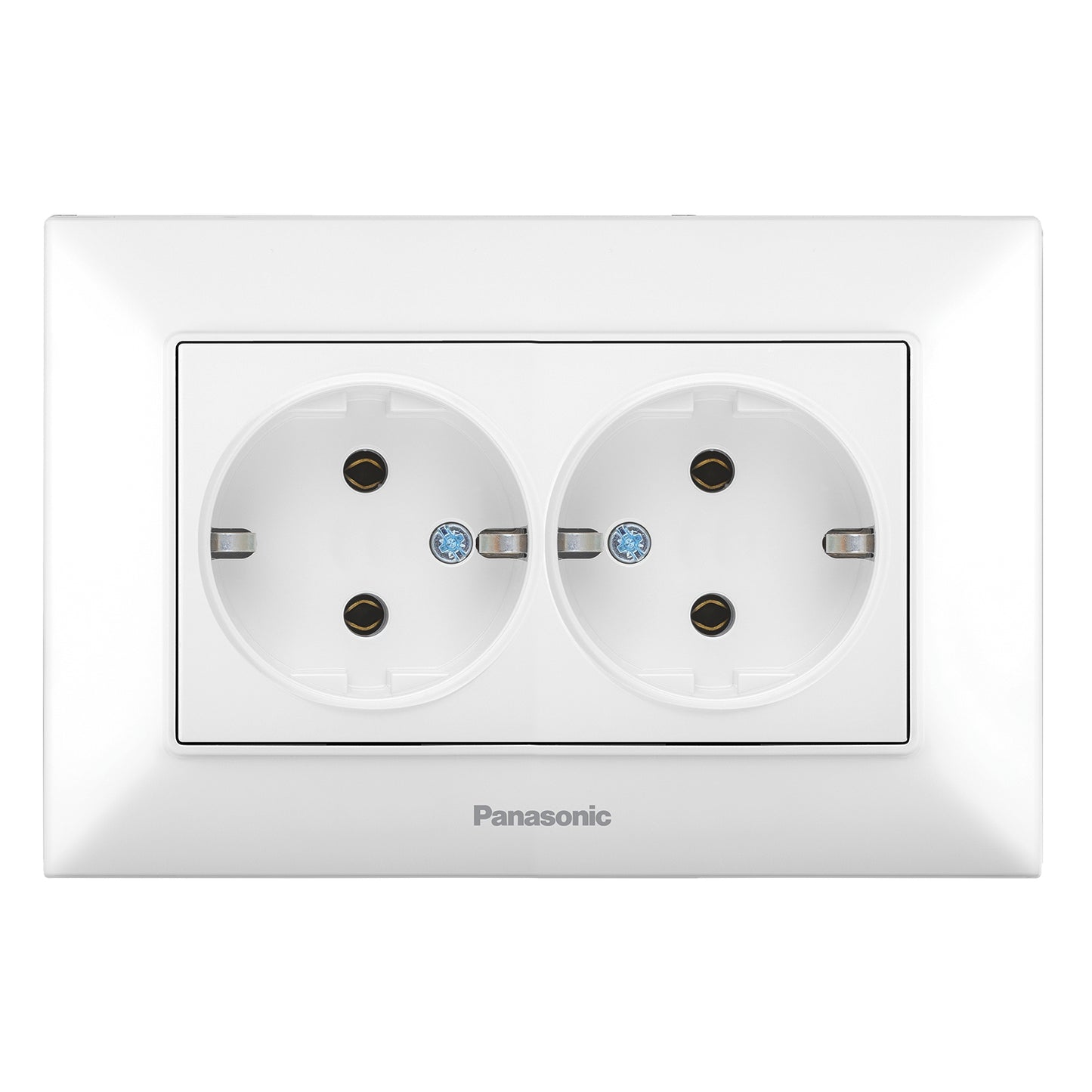 PANASONIC - Двоен контакт Panasonic Arkedia Slim бял WNTC0205-2WH