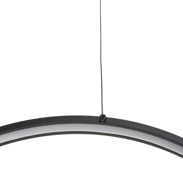 Полилей със смарт управление Adante, черен, led 155W, 5911lm, 3000-6000k, 4037/102w bk