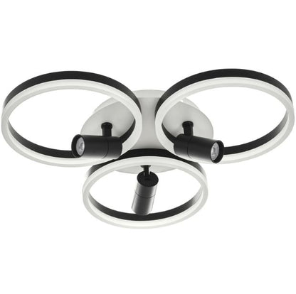 Плафон Gravity със смарт управление, черен, led 129w, 3000-6000k, 3012/3T