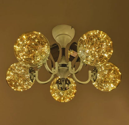 Полилей Immoa, златен, led 5x5w, 2785/5 GD