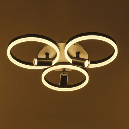 Плафон Gravity със смарт управление, черен, led 129w, 3000-6000k, 3012/3T