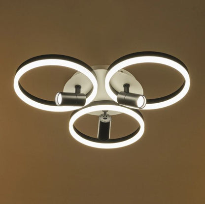 Плафон Gravity със смарт управление, черен, led 129w, 3000-6000k, 3012/3T