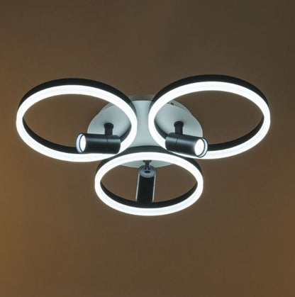 Плафон Gravity със смарт управление, черен, led 129w, 3000-6000k, 3012/3T