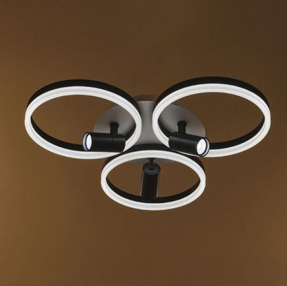 Плафон Gravity със смарт управление, черен, led 129w, 3000-6000k, 3012/3T