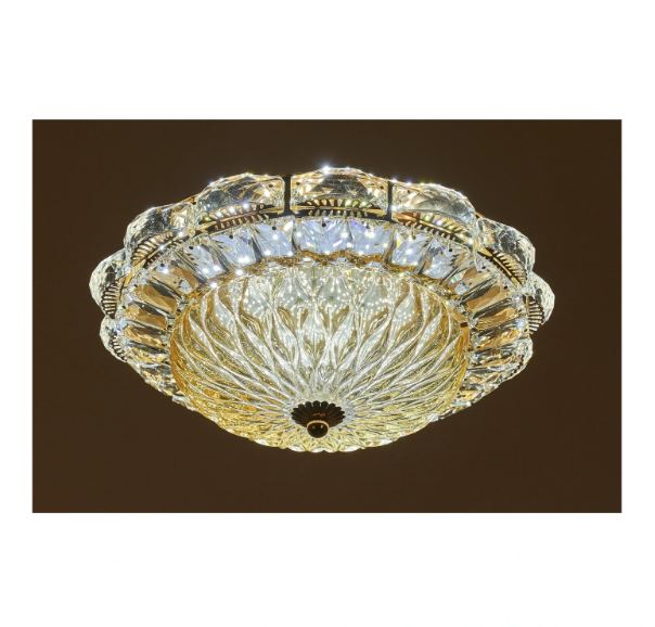 Плафон Helan, злато, led 36w, 3000k-4000k-6000k, 2613/36w