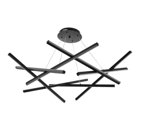 Полилей Leroy, черен, led 120w, 4000k, 2469/120w bk