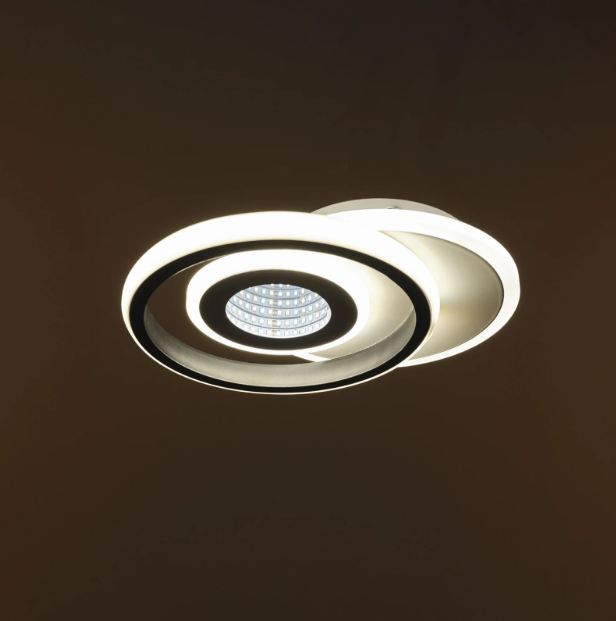 Плафон Gravity,черен, led 52w, 3000-6000k, 3008/1W