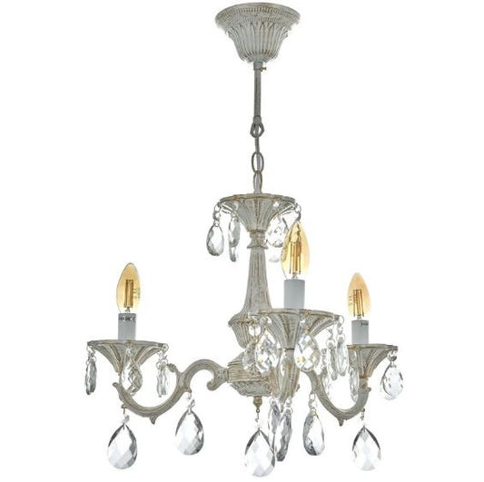 Полилей Chloe, бял, 3xE14, 4047/3 WH