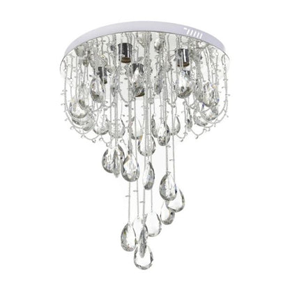 Кристален полилей, хром, 6x40w+led rgb, 2137/50 ch
