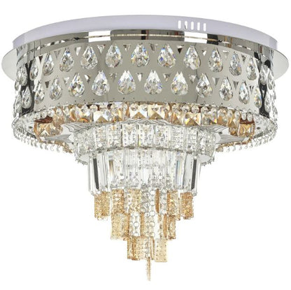 Плафониера Dubai, хром, led 52w, 3000-6000k+RGB, 4056/600