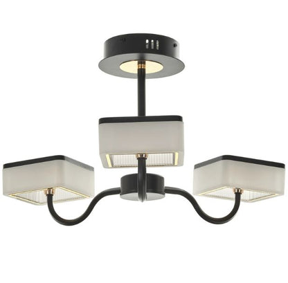 Полилей със смарт управление Aldo, черен, led 50w, 3000k-65000k, 5000Lm, 2816BK/3