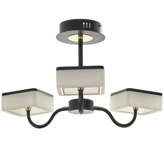 Полилей със смарт управление Aldo, черен, led 50w, 3000k-65000k, 5000Lm, 2816BK/3