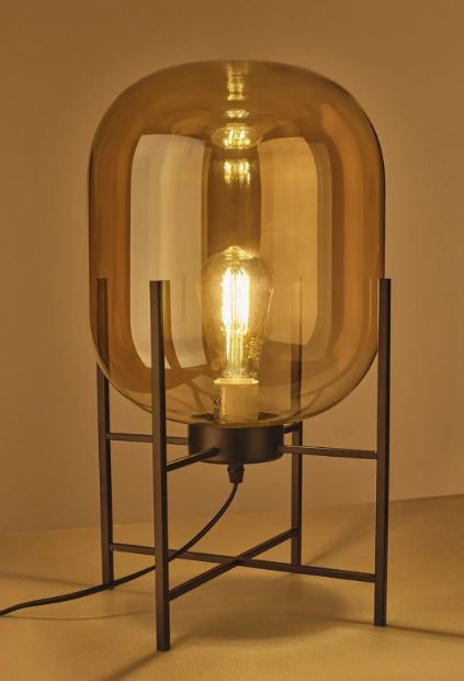 Настолна лампа Thalia, черен, 1xE27, 4249/FL BK