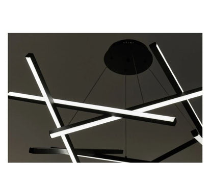 Полилей Leroy, черен, led 95w, 4000k, 2469/95w bk