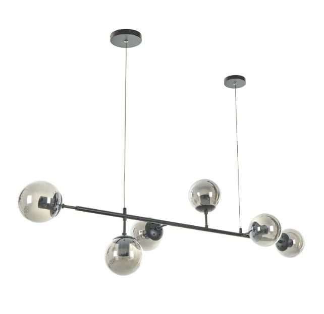Полилей Molecule, черен, 6xe27, 2393/6 bk