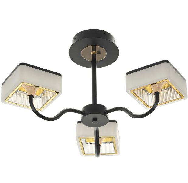 Полилей със смарт управление Aldo, черен, led 50w, 3000k-65000k, 5000Lm, 2816BK/3