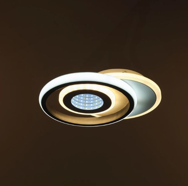 Плафон Gravity,черен, led 52w, 3000-6000k, 3008/1W