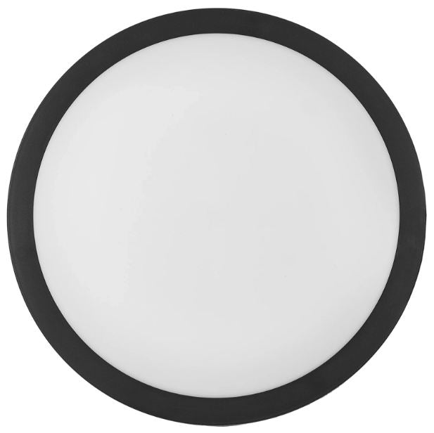 Плафон Sence с микровълнов сензор за присъствие 3-7m, черен, led 40w, 4000k, 4000lm, ip65, 2988/40w