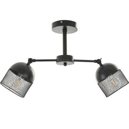Полилей Ferric, черен, 2xE27 2763/2 BK