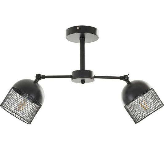 Полилей Ferric, черен, 2xE27 2763/2 BK