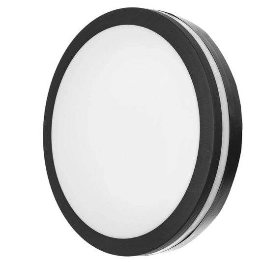 Плафон Sence с микровълнов сензор за присъствие 3-7m, черен, elbulgaria, led 30w, 4000k, 3000lm, ip65, 2988/30w