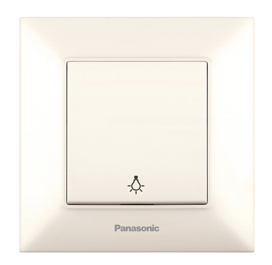 PANASONIC - Бутон със символ осветление Panasonic Arkedia Slim крем WNTC0016-2BG