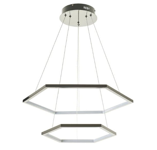 Полилей Eston, тъмно сив, led 55w, 4000k, 2472/55w bk