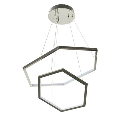 Полилей Eston, тъмно сив, led 55w, 4000k, 2472/55w bk