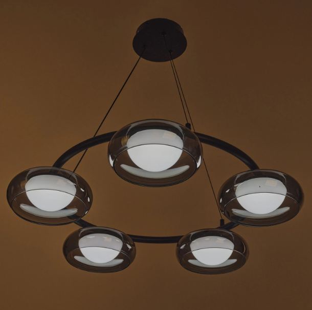 Полилей със смарт управление Novice, черен, led 88W, 4767lm, 3000-6000k, 4019/5p bk