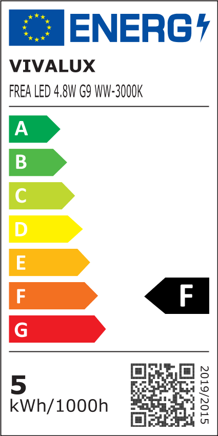 LED ЛАМПА FREA LED ∙ 4.8W ∙ 530LM ∙ G9 ∙ 3000K/4000К / 004847