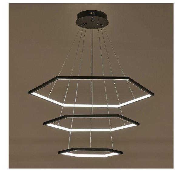 Полилей Eston, тъмно сив, led 100w, 4000k, 2472/100w bk