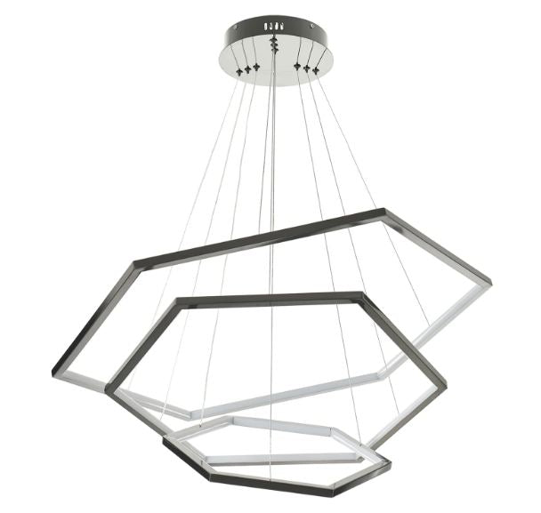 Полилей Eston, тъмно сив, led 100w, 4000k, 2472/100w bk