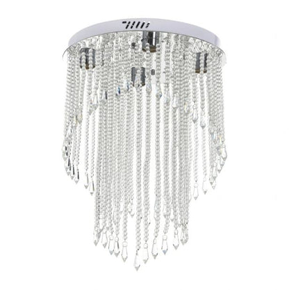 Кристален плафон, хром, 4x40w+led rgb, 2141/40 ch