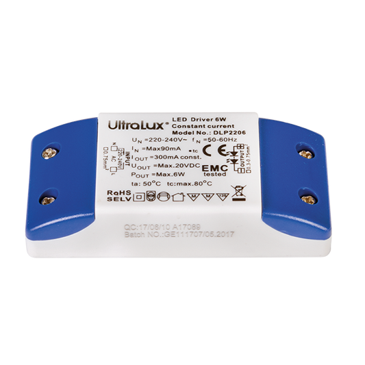Драйвер за LED осветление, недимиращ, 6W/300 mA DC / DLP2206