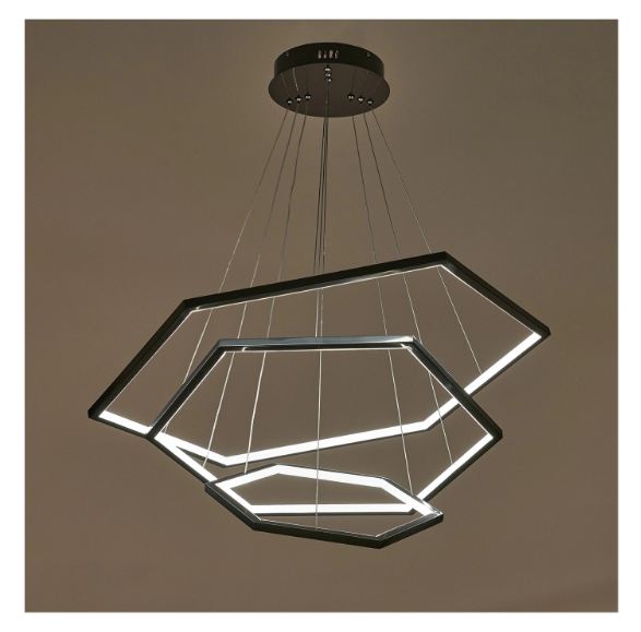 Полилей Eston, тъмно сив, led 100w, 4000k, 2472/100w bk