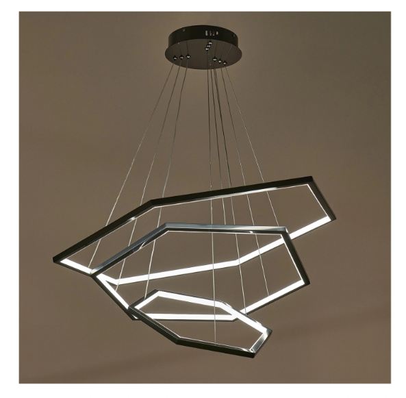Полилей Eston, тъмно сив, led 100w, 4000k, 2472/100w bk
