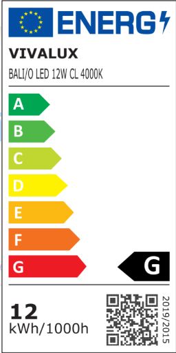 ВЛАГОЗАЩИТЕНА ПЛАФОНИЕРА BALI/O LED ∙ 12W ∙ 4000K ∙ IP54 / 004146