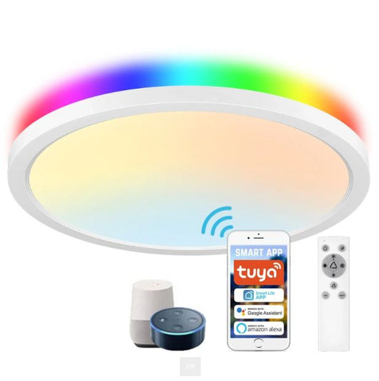 Плафон Smarty, бял, 2700k-4000k-6400k + RGB, led 32w, 2699/32w