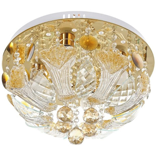 Плафон Natali, златен, led RGB 9w+4xe27, 3078/40 gd