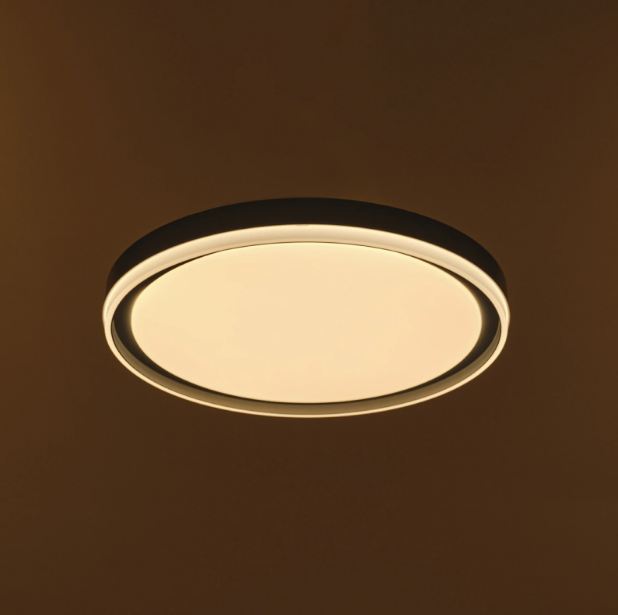 Плафон със смарт управление Nola, сив, led 48w, 3000-6000k, 3095T/400 GR