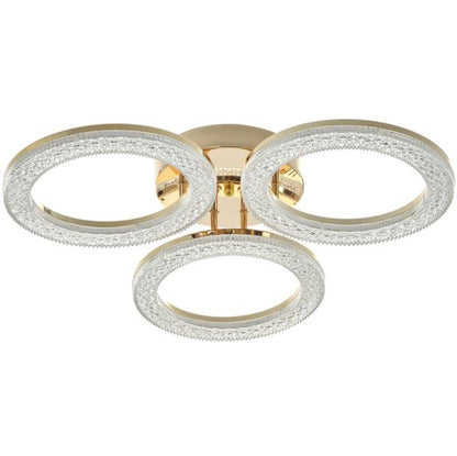 Плафон Elsa със смарт управление, златен, led 96w, 3000-6000k, 2808GD/3TB