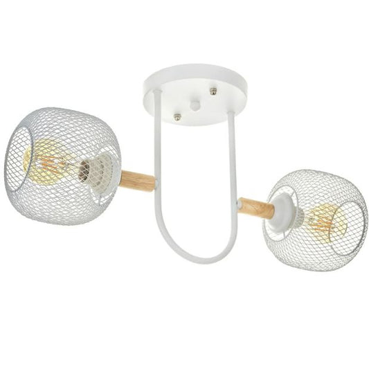 Полилей Mesh, бял, 2xE27, 4120/2 WH