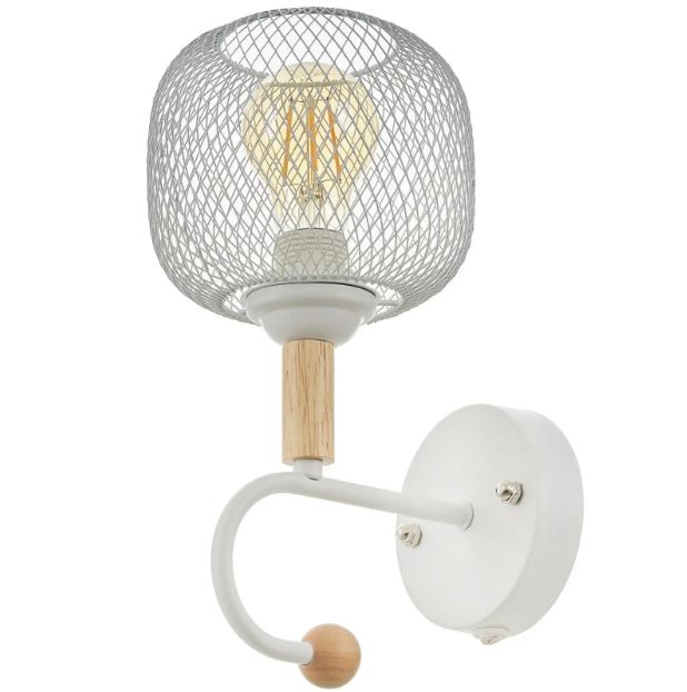 Аплик Mesh, бял, 1xE27, 4120/1W WH