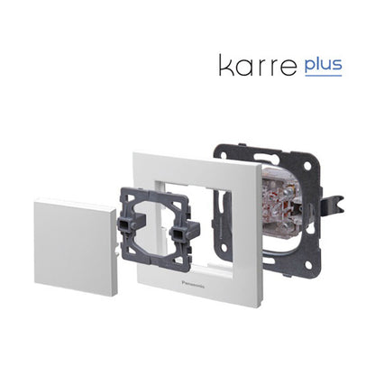PANASONIC - Универсален димер Panasonic 3-150 W Panasonic Kare бял WKTT05295WH