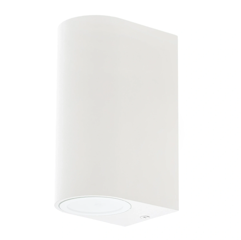 Метален градински аплик, бял, 2x40w, 1495 wh