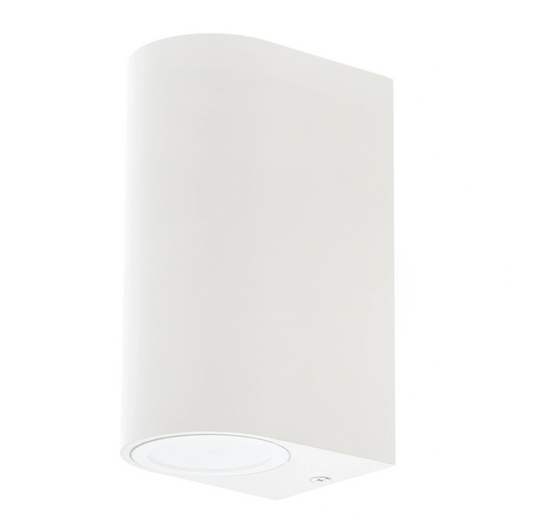 Метален градински аплик, бял, 2x40w, 1495 wh