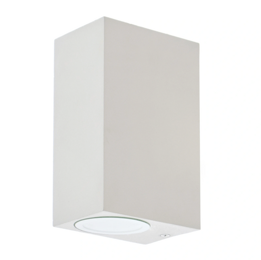 Метален градински аплик, бял, 2x40w, 1497 wh