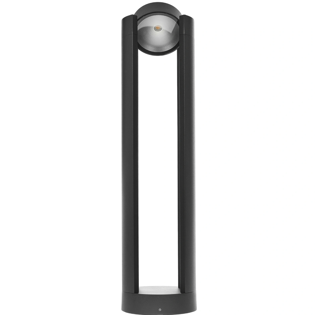 Градински стълб Newton, черен, led 12w, 4000k, 1200lm, 2856 bk